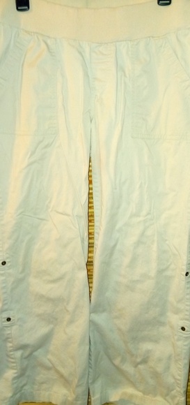 OhMamma! M Cargo Khaki Maternity Pants - Picture 1 of 6